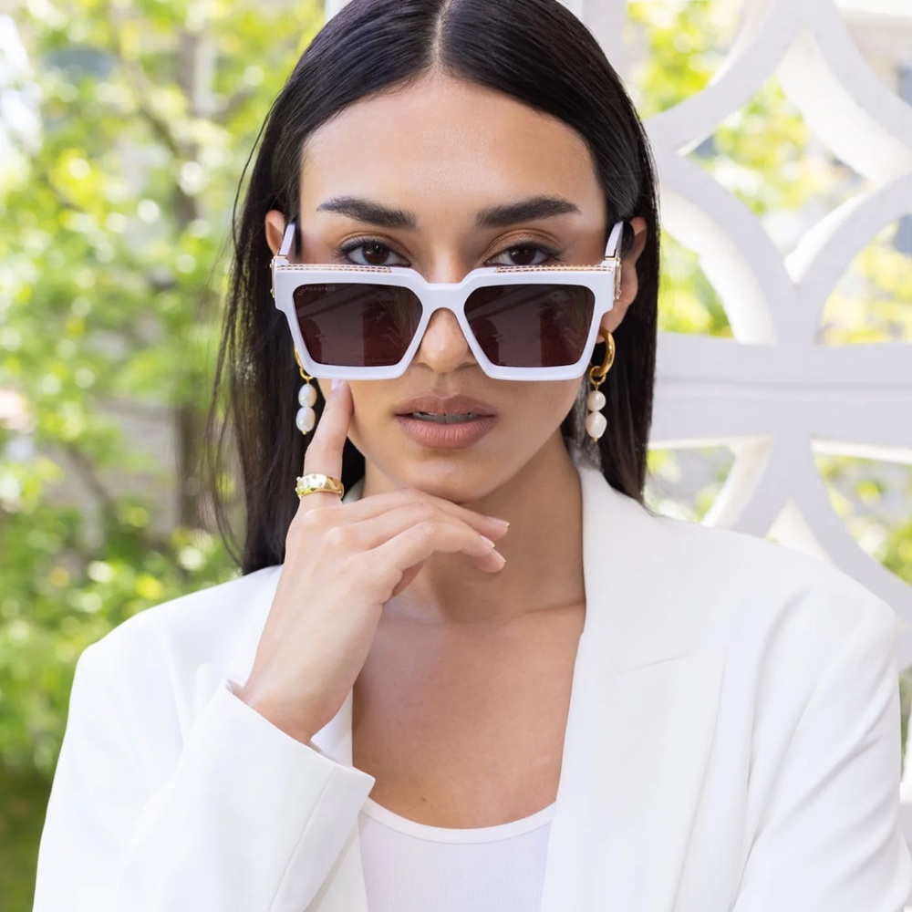 Transparent Devon Sunglasses Brilliant White - image 1